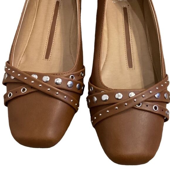New Directions Bloom Cognac Studded Flats 8.5 - Picture 12 of 12